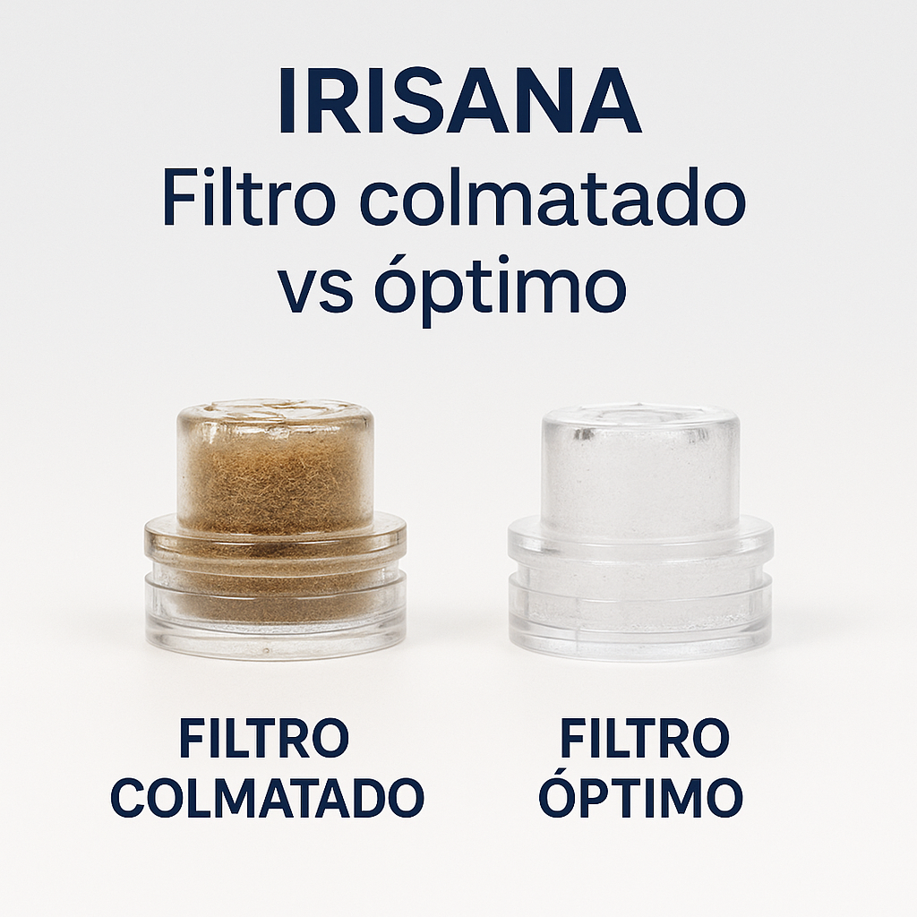 Filtro de partículas colmatado que necesita ser cambiado